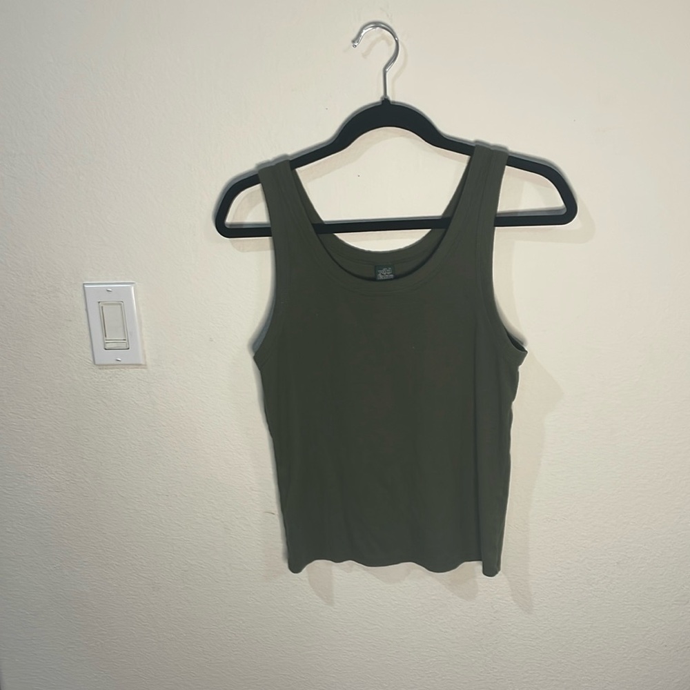 Forest green tank top